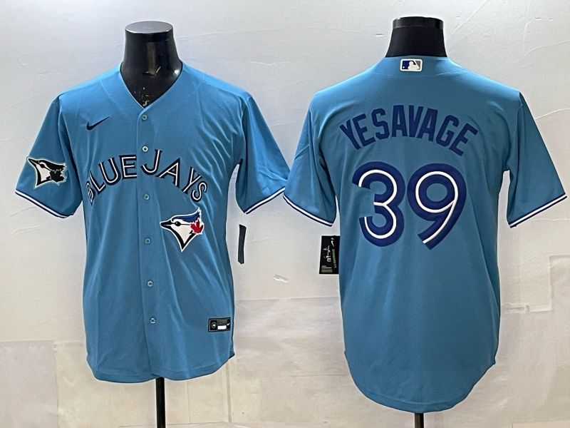 Men 2025 Toronto Blue Jays #39 Yeaavage Light Blue Game Nike MLB Jersey style 03->toronto blue jays->MLB Jersey